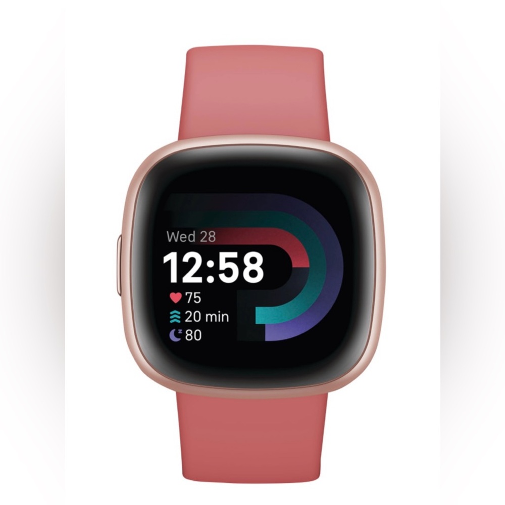 Fitbit Smartwatch in Rose and Black